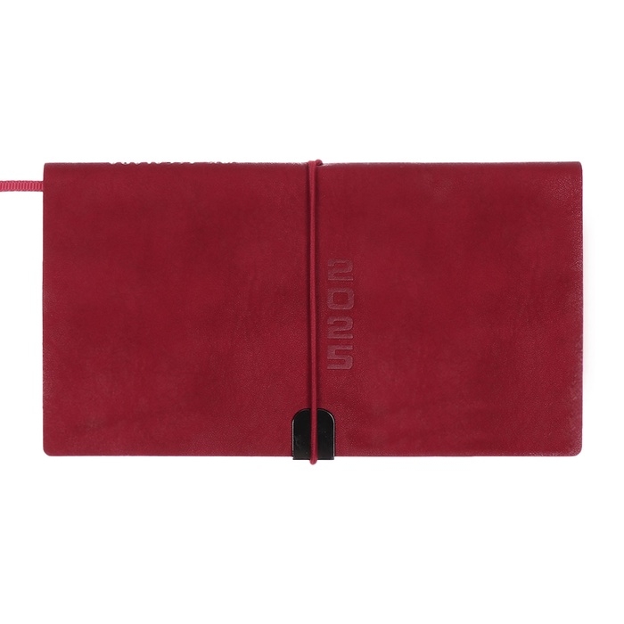 Еженедельник датир 2025г 175х95мм мягк обл иск кож 64л ESCALADA, бл тис, бл 70 г/м&sup2;,красный