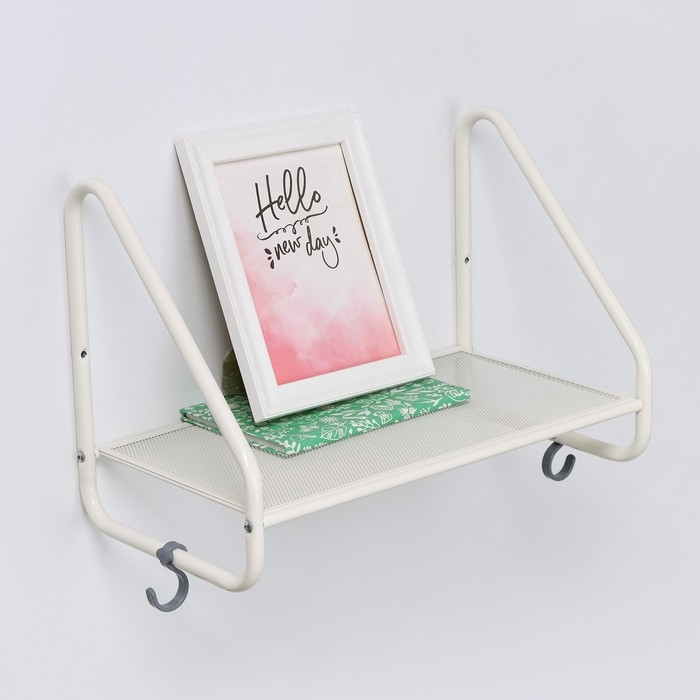 Полка настенная «Барселона 11», 45×24,5×30 см, цвет белый Полка настенная «Барселона 11», 45×24,5×30 см, цвет белый