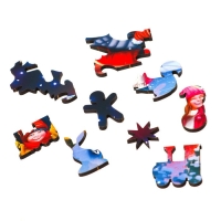 Деревянный пазл фигурный &laquo;Новый год! Любимый праздник&raquo; с предсказанием