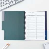 Планинг с разделителями &laquo;Пейзаж&raquo;, мягкая обложка, формат А5, 50 листов