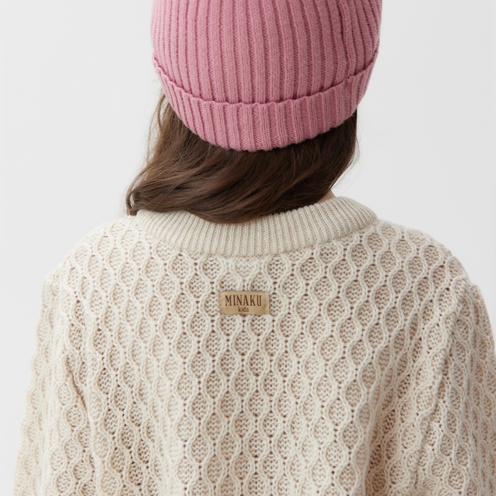 Кофта детская MINAKU, цвет бежевый, рост 140 см
