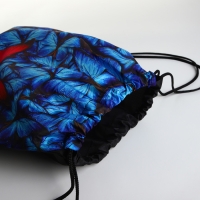 Мешок для обуви на шнурке, цвет синий/разноцветный Мешок для обуви на шнурке, цвет синий/разноцветный