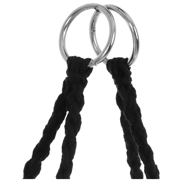 Гамак-кресло maclay, подвесное, плетёное, 60 х 80 см, цвет чёрный Гамак-кресло maclay, подвесное, плетёное, 60 х 80 см, цвет чёрный