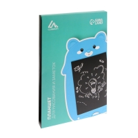 Планшет для рисования и заметок Luazon "Медвежонок", 9", функция блокировки, синий