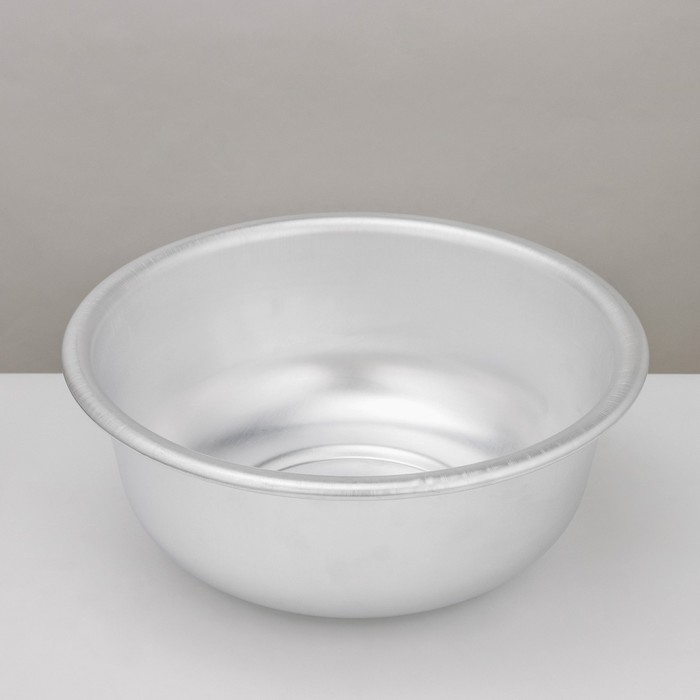 Миска-тазик алюминиевая, 6,8 л, d=32 см, толщина 1,6 мм