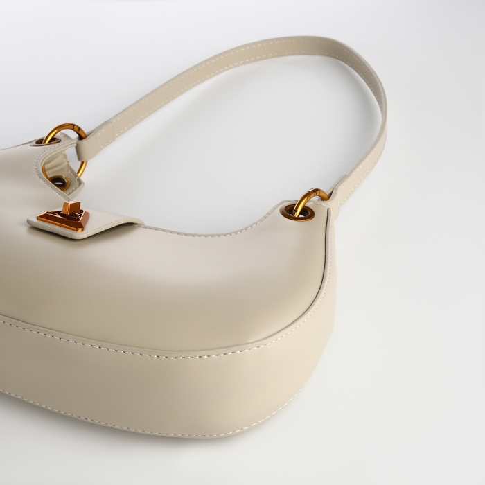 Сумка женская багет на молнии TEXTURA, средний размер, цвет молочный Сумка женская багет на молнии TEXTURA, средний размер, цвет молочный