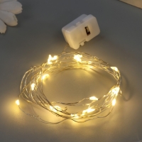 Нить светодиодная для сувениров мульти 20 диодов длина 2 м от батареек 3хCR1130 Нить светодиодная для сувениров мульти 20 диодов длина 2 м от батареек 3хCR1130