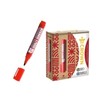 Маркер перманентный 3.0 мм, Crown Multi Marker, красный Маркер перманентный 3.0 мм, Crown Multi Marker, красный