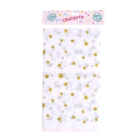 Скатерть &laquo;Звёзды&raquo;, 137х220 см, цвет золотой