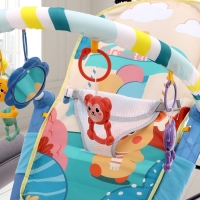 Набор 2 в 1 качель и коврик &laquo;Утёнок&raquo;, световые, звуковые эффекты, цвет синий