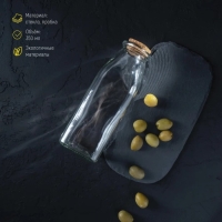 Бутылка стеклянная для соусов и масла с пробковой крышкой Доляна «Парфе», 350 мл, 5,5×16 см Бутылка стеклянная для соусов и масла с пробковой крышкой Доляна «Парфе», 350 мл, 5,5×16 см