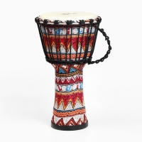 Барабан Джембе Красный орнамент, 38 х 21 см Барабан Джембе Красный орнамент, 38 х 21 см