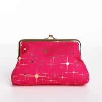 Косметичка на фермуаре, цвет малиновый