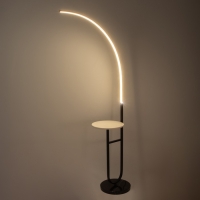 Торшер 19039/1 LED черно-белый 70х30х165 см