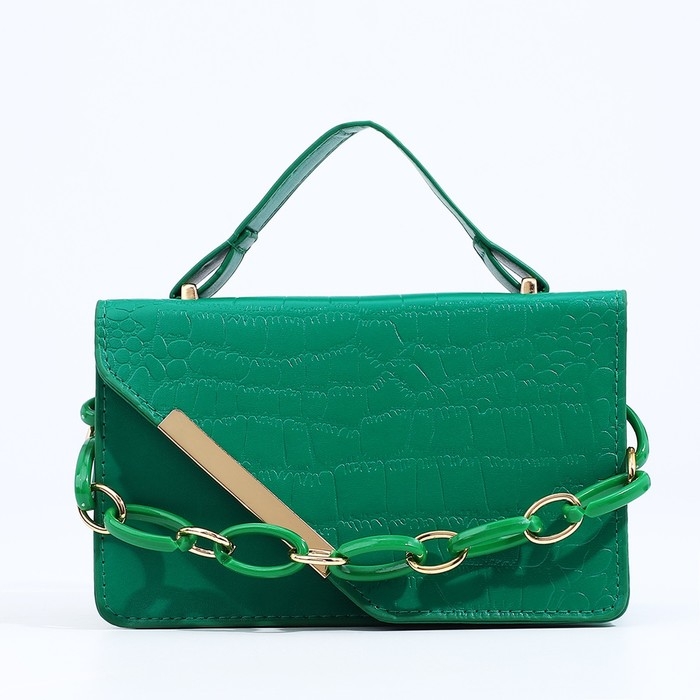 Сумка мессенджер на молнии, цвет зелёный Сумка мессенджер на молнии, цвет зелёный