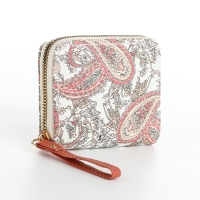 Кошелёк женский на молнии, цвет белый Кошелёк женский на молнии, цвет белый