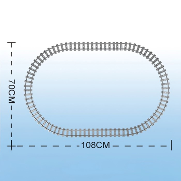 Конструктор ЖД &laquo;Военный паровоз&raquo;, работает от батареек, 379 деталей