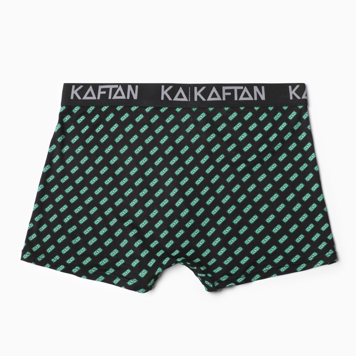 Трусы мужские боксеры KAFTAN  "Деньги", цвет черный  размер 48