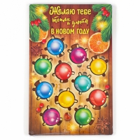 Новогодняя деревянная головоломка для детей &laquo;Новый год! Цветная гирлянда&raquo;, 21 х 15 см