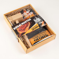 Кухонный набор Bbq master,варежка-прихватка 20х28см, молоток деревянный Кухонный набор Bbq master,варежка-прихватка 20х28см, молоток деревянный