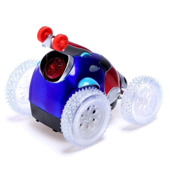 Перевёртыш радиоуправляемый &laquo;Скорость&raquo;, работает от батареек, световые эффекты, цвет синий