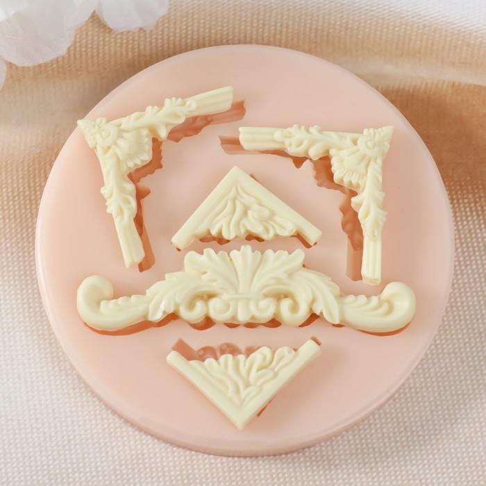 Молд силикон Молд силикон "Уголки" 6,1х1,3х0,4 4х2,2х0,4 2,7х1,5х0,4 см