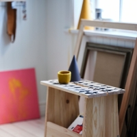 Табурет с отделением для хранения PERJOHAN, 49х25х45, Массив сосны