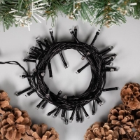 Гирлянда &laquo;Нить&raquo; 5 м, IP20, тёмная нить, 50 LED, свечение мульти, 8 режимов, 220 В