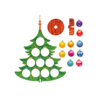 Модель из дерева &laquo;Ёлка сборная. Разноцветные шарики&raquo;