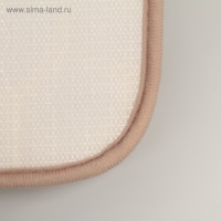 Коврик для ванной и туалета Доляна «Галька», 40×60 см, цвет бежевый Коврик для ванной и туалета Доляна «Галька», 40×60 см, цвет бежевый