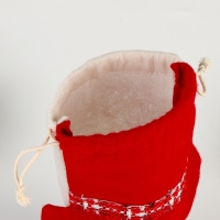 Новый год! Мешок для подарков &laquo;Снеговик с шарфиком&raquo;