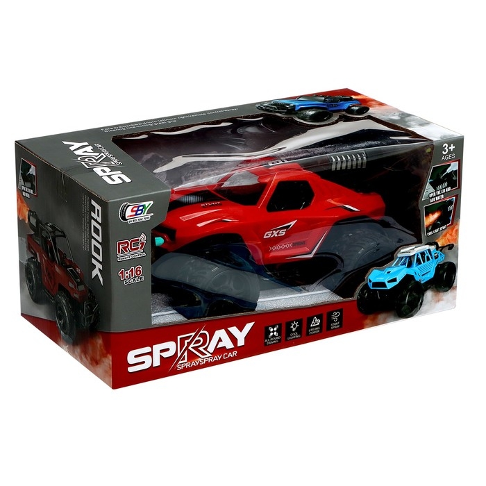 Джип радиоуправляемый &laquo;Вездеход&raquo;, с эффектом дыма, цвет красный