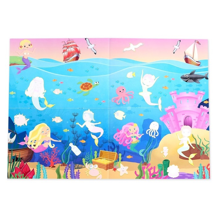 Активити книга &laquo;Морские принцессы&raquo;, 12 стр., с наклейками и игрушкой