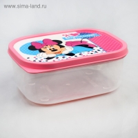 Ланч-бокс прямоугольный, 500 мл, Минни Маус "Я люблю вкусняшки" Ланч-бокс прямоугольный, 500 мл, Минни Маус "Я люблю вкусняшки"