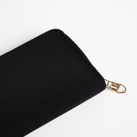 Кошелёк женский на молнии, цвет чёрный Кошелёк женский на молнии, цвет чёрный