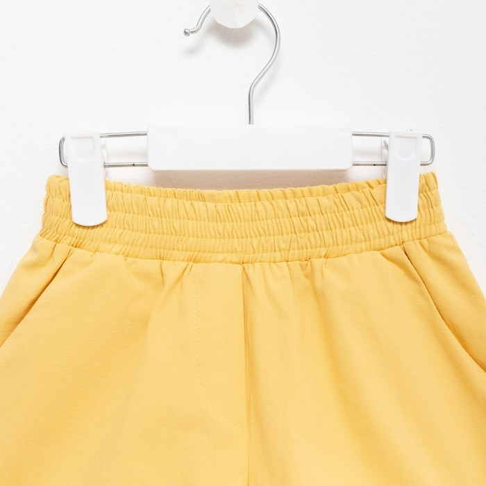 Комплект для девочки (майка и шорты) KAFTAN, р.32 (110-116), желтый