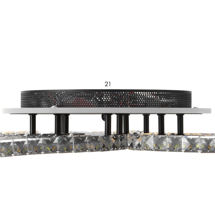 Люстра с ПДУ "Блейд" 5хLED 130Вт 3000-6000К RGB черный 65х65х10см