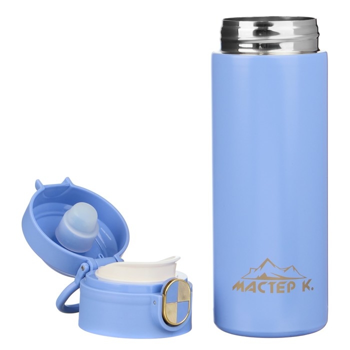 Термокружка, 420 мл, Simple "Мастер К", сохраняет тепло до 8 ч, сиреневая