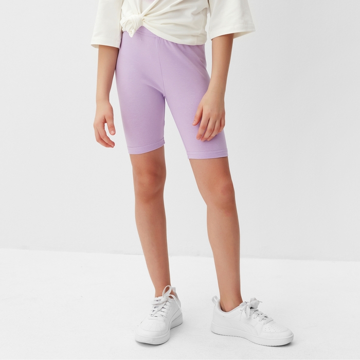 Велосипедки для девочки MINAKU цвет лаванда, рост 116