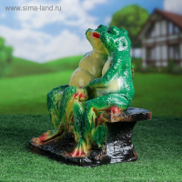 Садовая фигура "Две лягушки на лавочке" 21х29х35см МИКС Садовая фигура "Две лягушки на лавочке" 21х29х35см МИКС