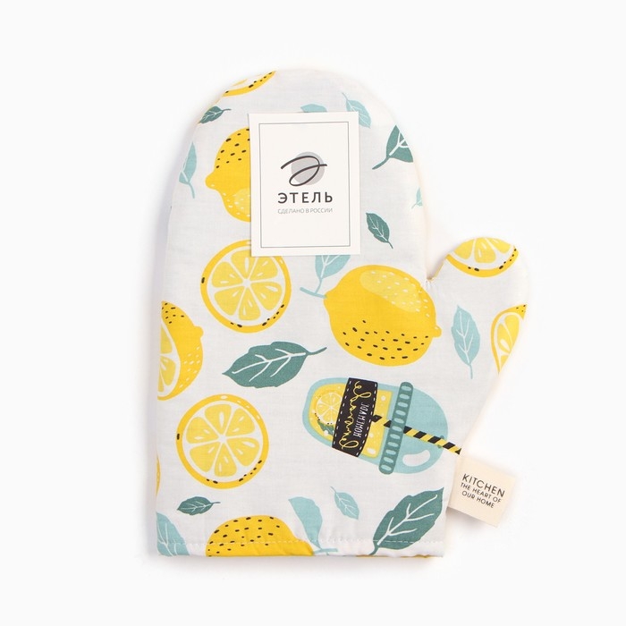 Варежка-прихватка Этель Варежка-прихватка Этель "Лимонад" 20х28 см, 80% хл, 20% пэ, сатин 110 г/м2