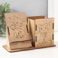 Органайзер настольный "Киса" 18х12,5х9 см (набор 9 деталей) Органайзер настольный "Киса" 18х12,5х9 см (набор 9 деталей)