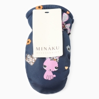 Варежки зимние детские MINAKU, цвет темно-синий, 18см