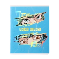Тетрадь 48 листов в клетку "Аниме глаза", обложка мелованный картон, выборочный УФ-лак, тиснение фольгой, блок 70 г/м2, МИКС Тетрадь 48 листов в клетку "Аниме глаза", обложка мелованный картон, выборочный УФ-лак, тиснение фольгой, блок 70 г/м2, МИКС