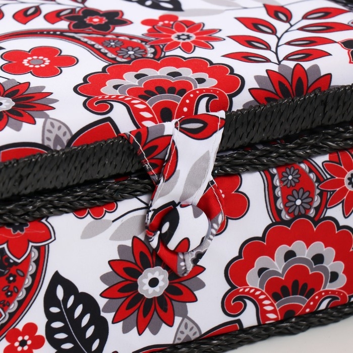 Шкатулка для рукоделия Шкатулка для рукоделия "Народный цветочный узор" 24х16х11 см