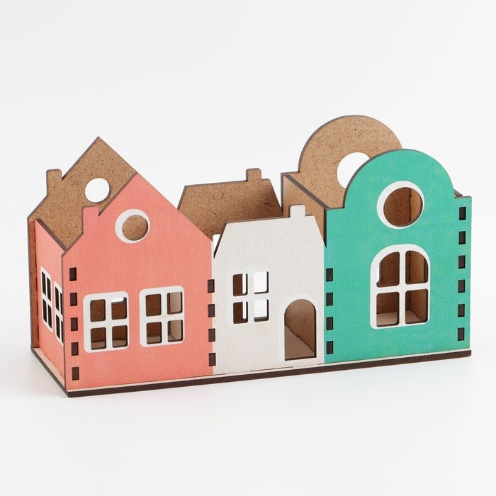 Органайзер для канцелярии, тройной &laquo;Домик&raquo;