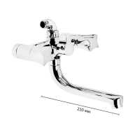 Смеситель для ванны Accoona A86473, двухвентильный, силумин, хром Смеситель для ванны Accoona A86473, двухвентильный, силумин, хром