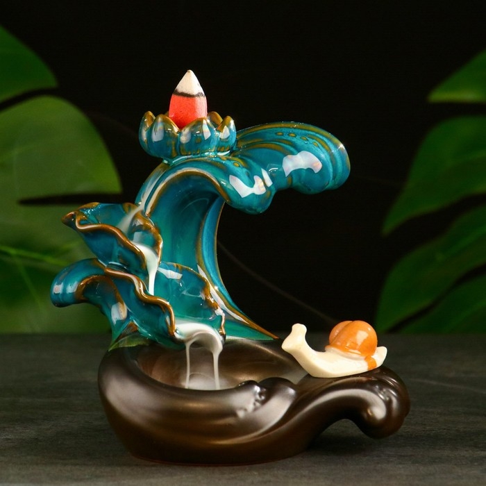 Подставка для благовоний Подставка для благовоний "Волна" 14х13х10см