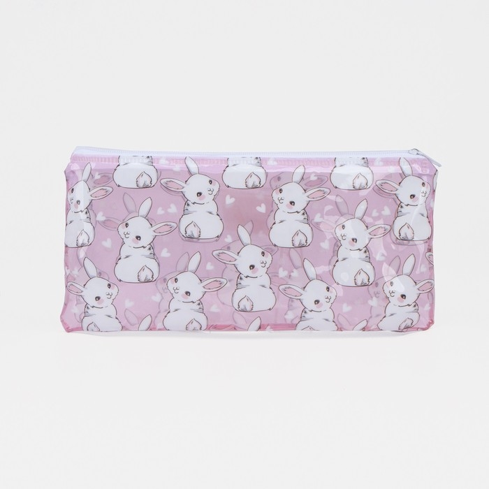 Косметичка-пенал на молнии, цвет розовый Косметичка-пенал на молнии, цвет розовый