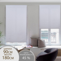 Штора рулонная &laquo;Механика&raquo;, 90&times;180 см (с учётом креплений 3,5 см), цвет белый